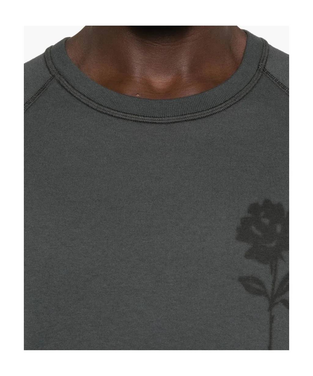Rose-Print Raglan T-Shirt
