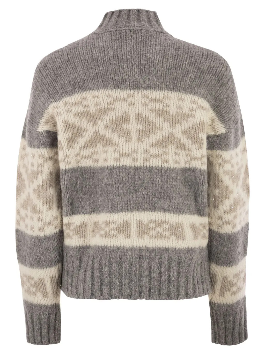 Peserico Geometric High Neck Knitwear