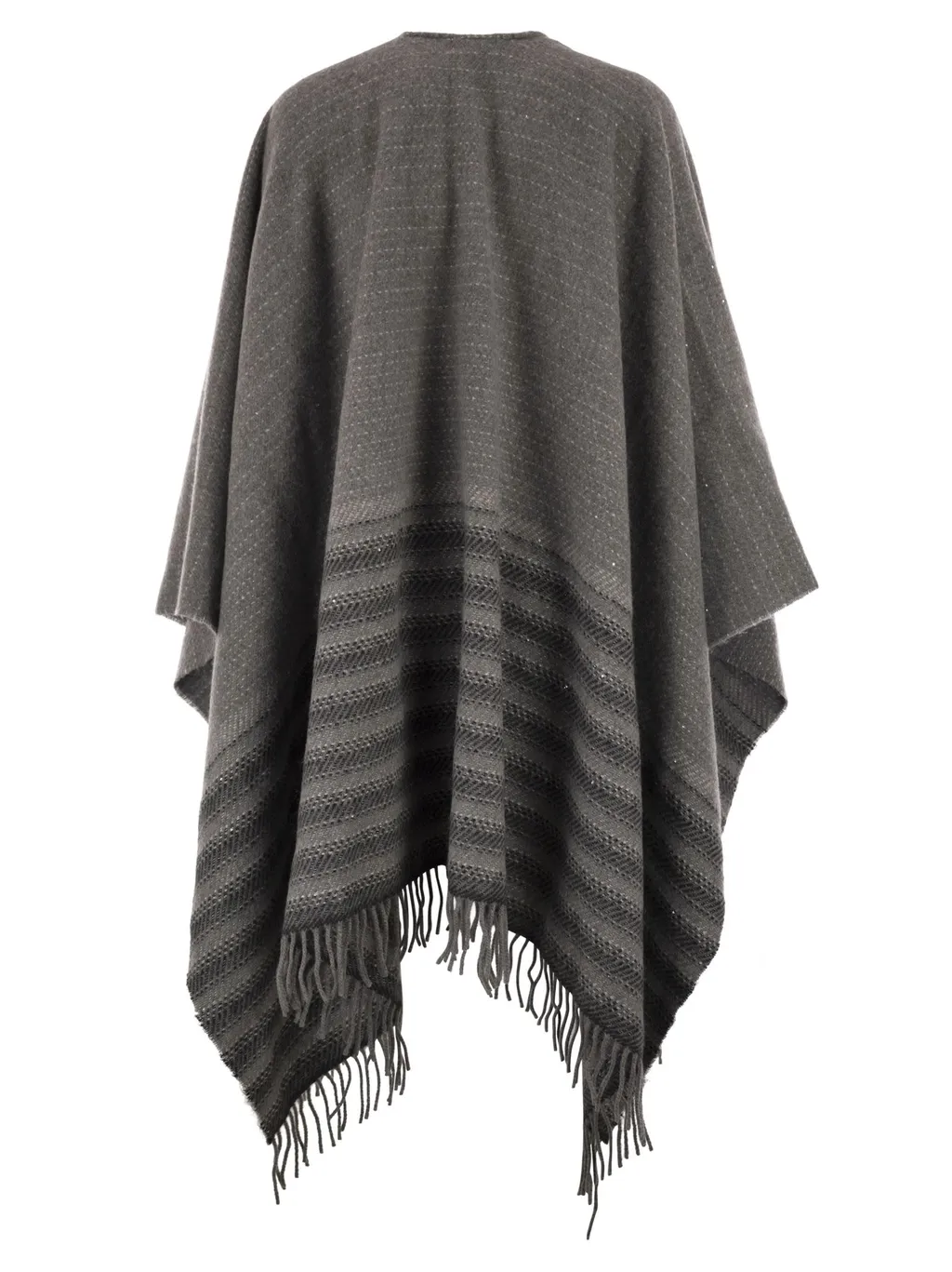 Peserico Lurex Fringe Cape