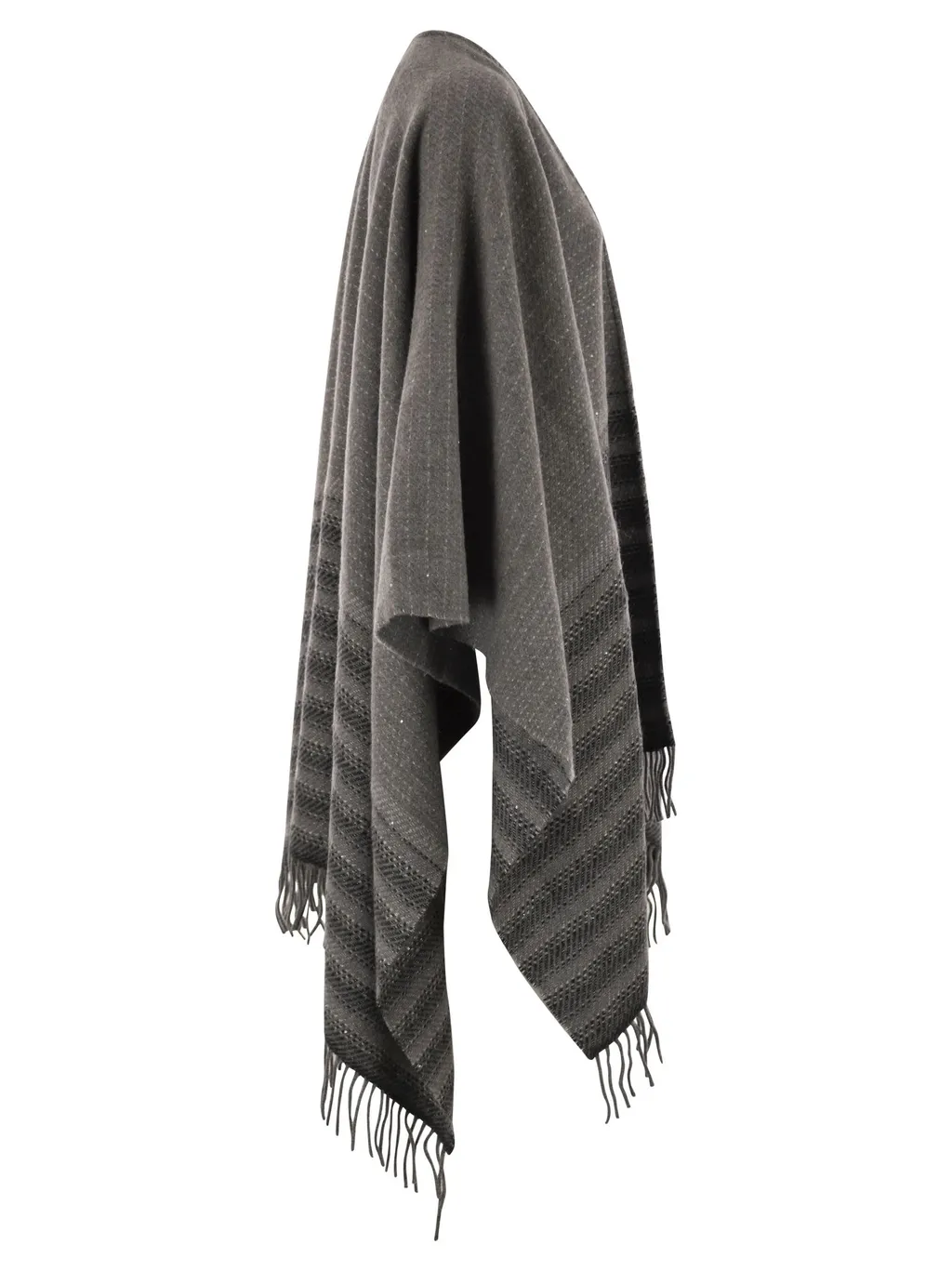 Peserico Lurex Fringe Cape