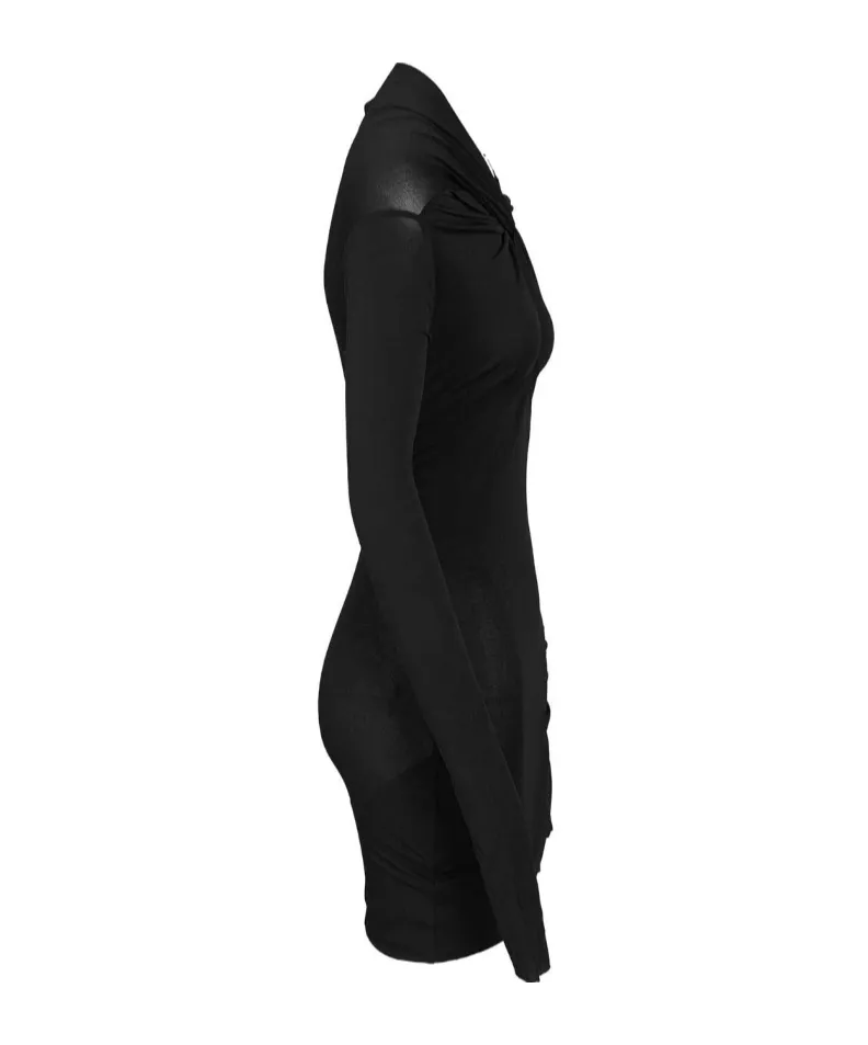 Rick Owens Lilies Asymmetric Long-Sleeved Dress