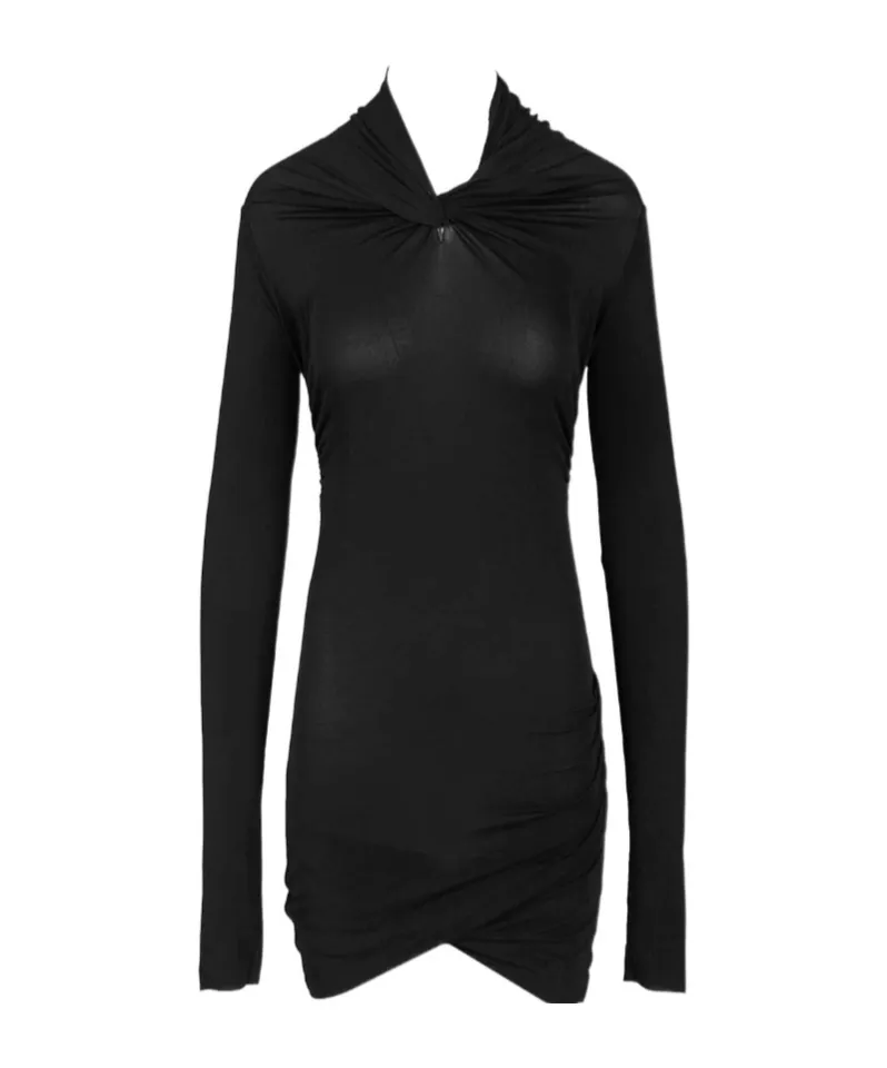 Rick Owens Lilies Asymmetric Long-Sleeved Dress
