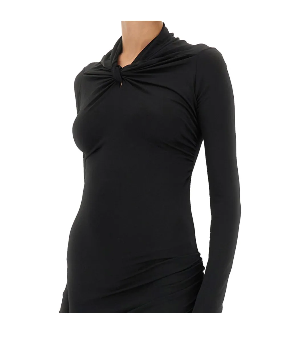 Rick Owens Lilies Asymmetric Long-Sleeved Dress