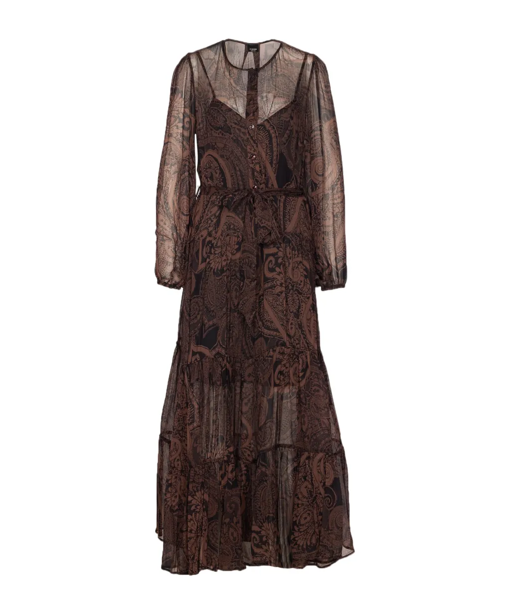 Button-Front Maxi Dress