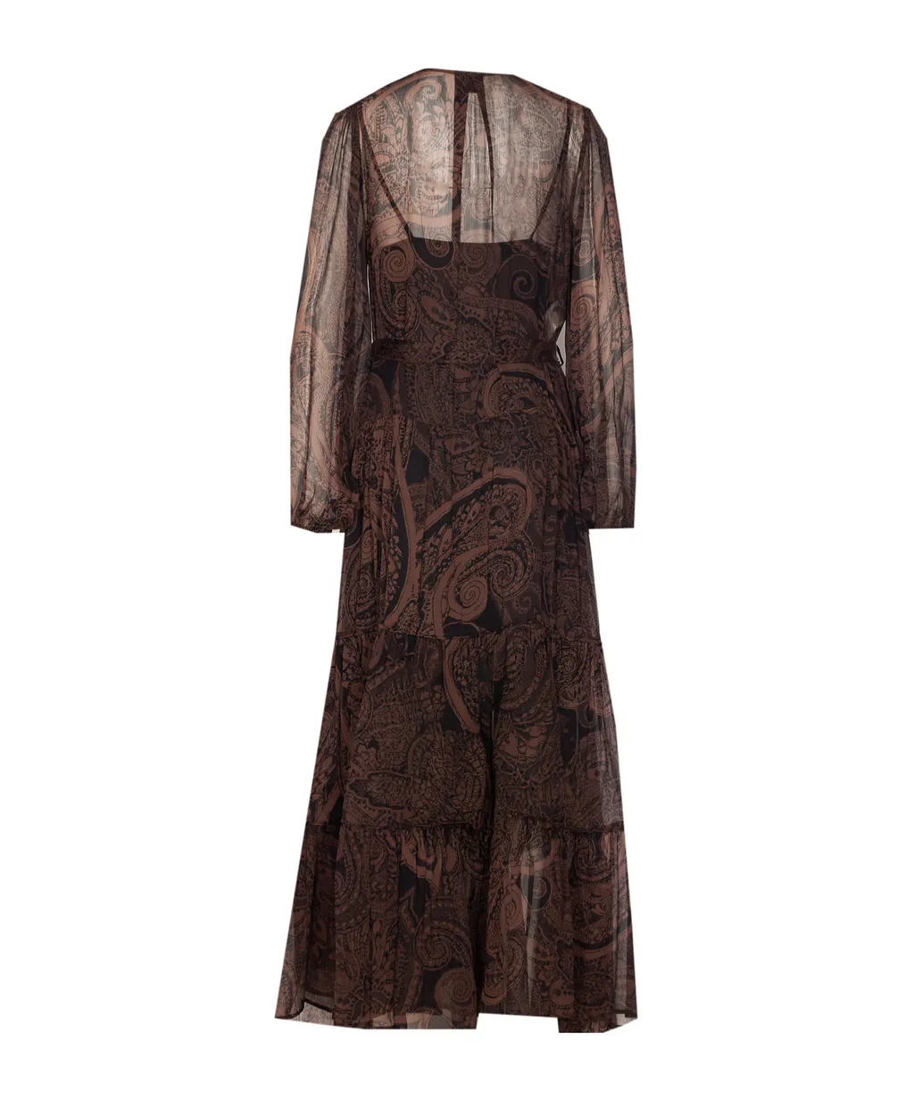 Button-Front Maxi Dress