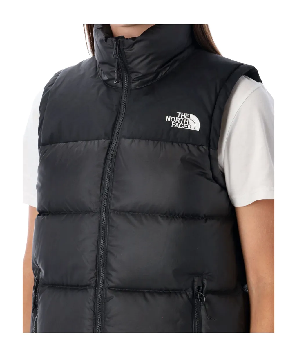 The North Face Logo Printed Zip-Up Vest