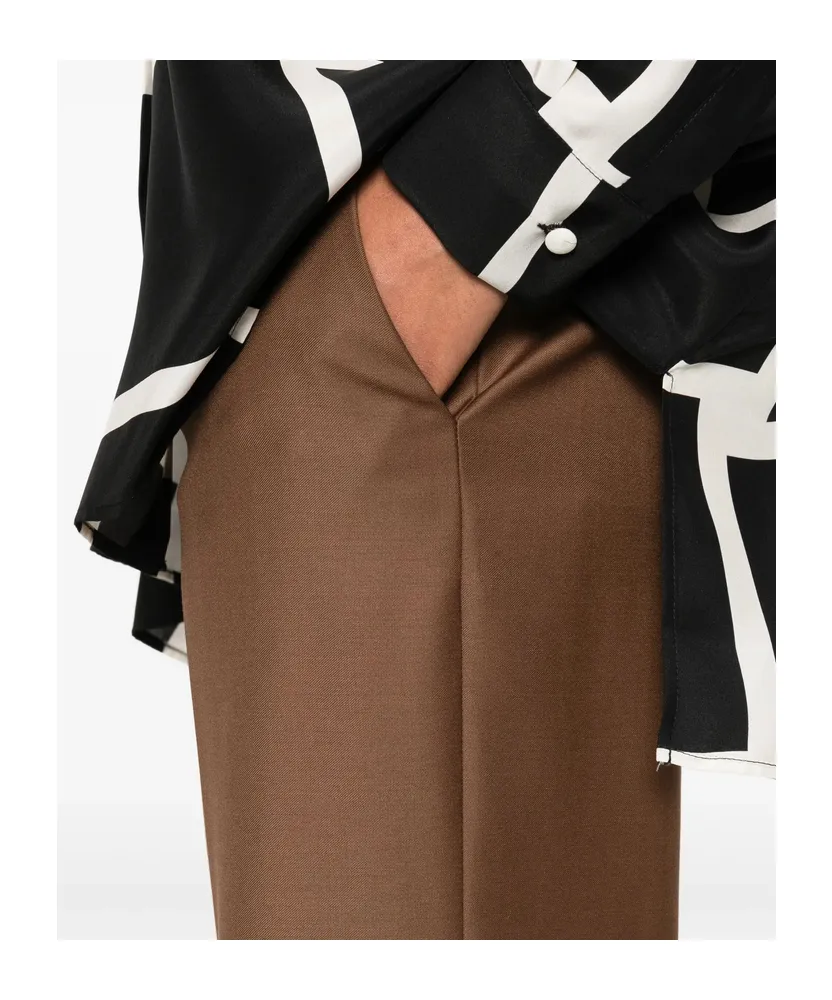 Gianluca Capannolo Pleated Wide-Leg Trousers