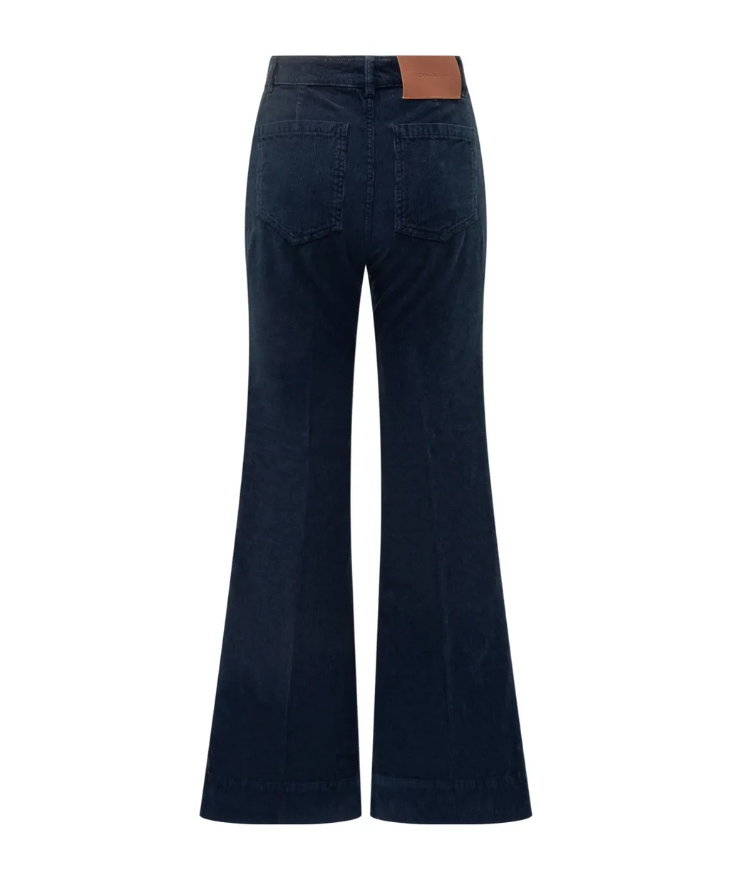 Victoria Beckham High Waist Corduroy Trousers