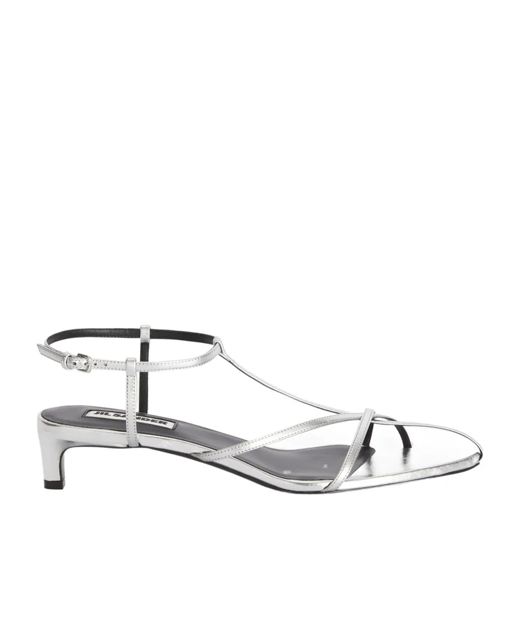 Jil Sander Cage Low-Heel Sandals