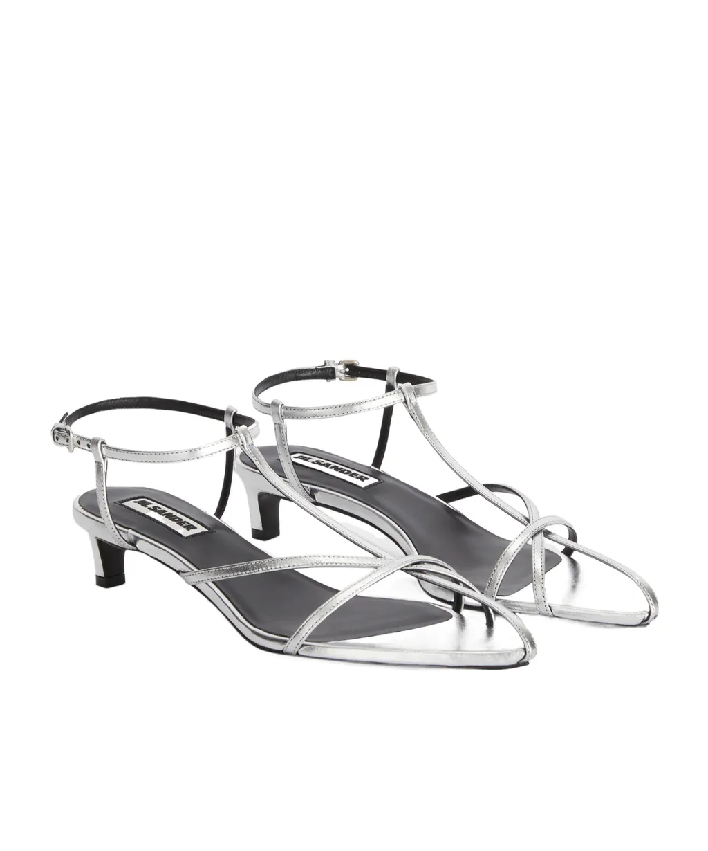 Jil Sander Cage Low-Heel Sandals