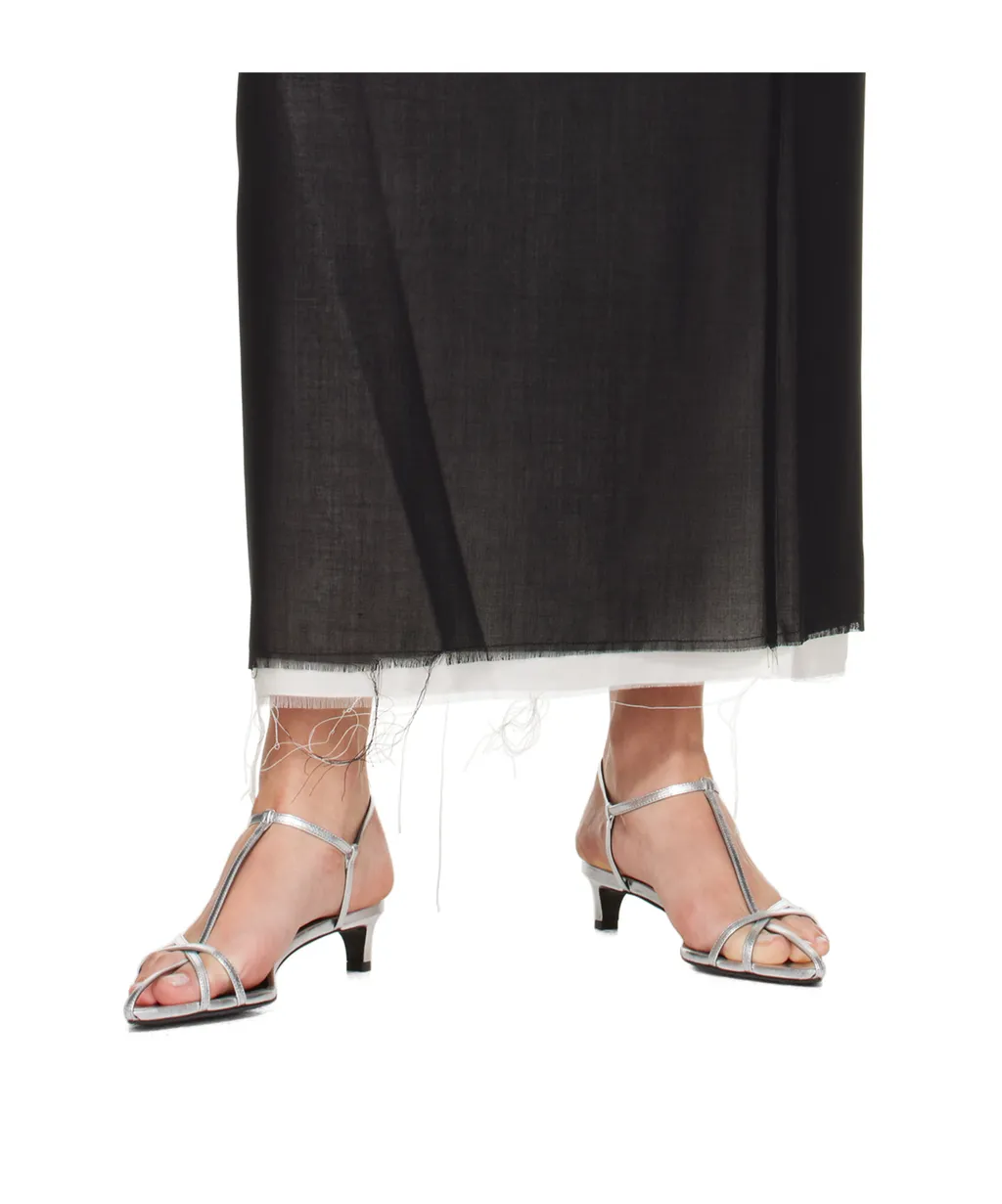 Jil Sander Cage Low-Heel Sandals