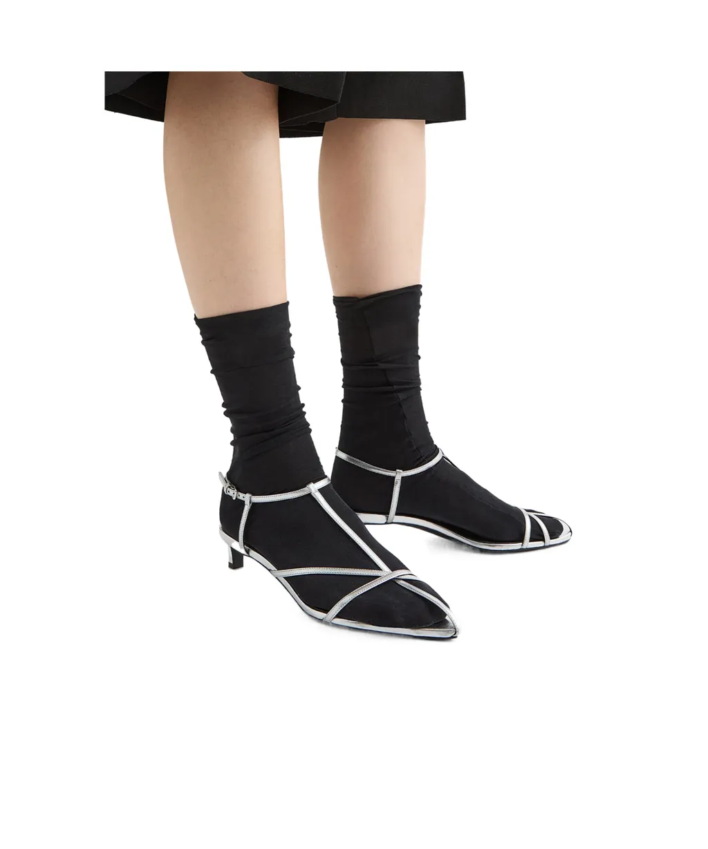 Jil Sander Cage Low-Heel Sandals