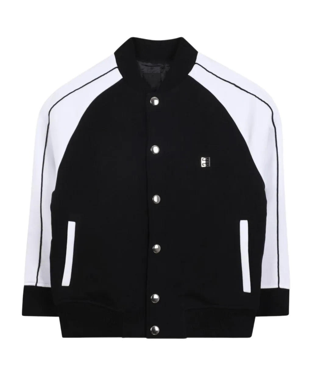 Contrast-Panel Bomber Jacket