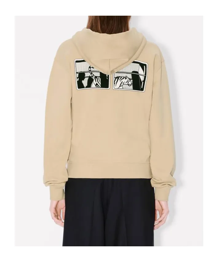 Zip-Up Hoodie In Cotton Kenzo City