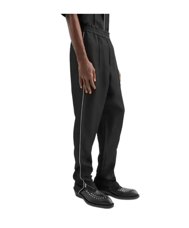 Piped-Trim Trousers
