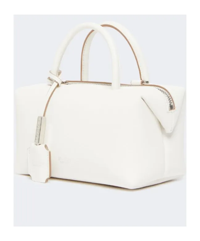 Small Natural Leather Bowler Bag