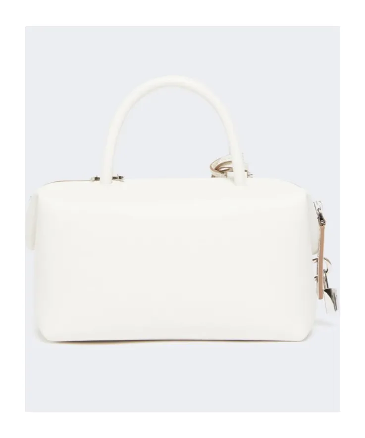 Small Natural Leather Bowler Bag