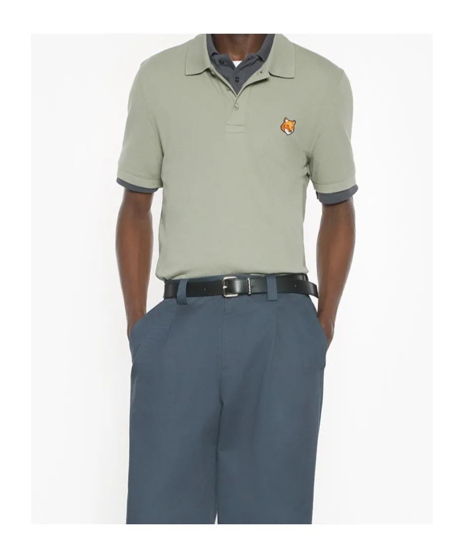 Maison Kitsun Fox Head Polo Shirt