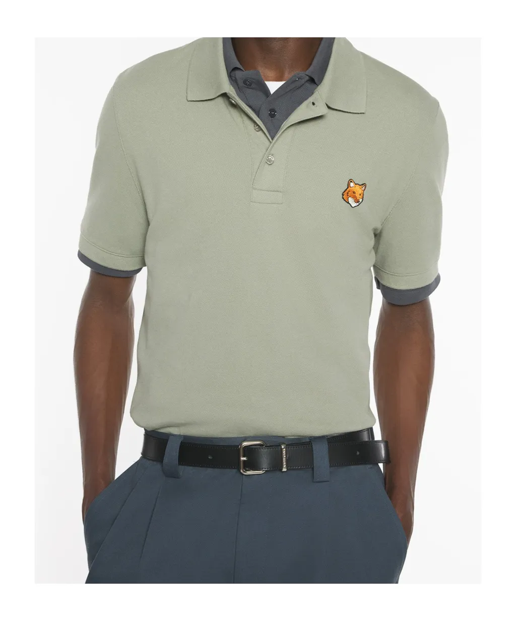 Maison Kitsun Fox Head Polo Shirt
