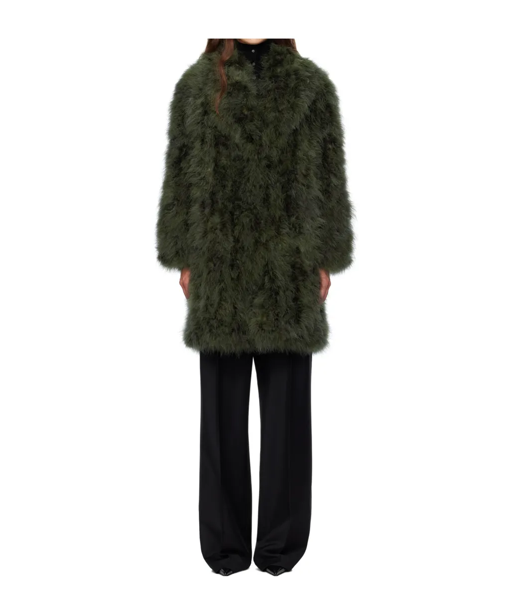 Long Feather Coat