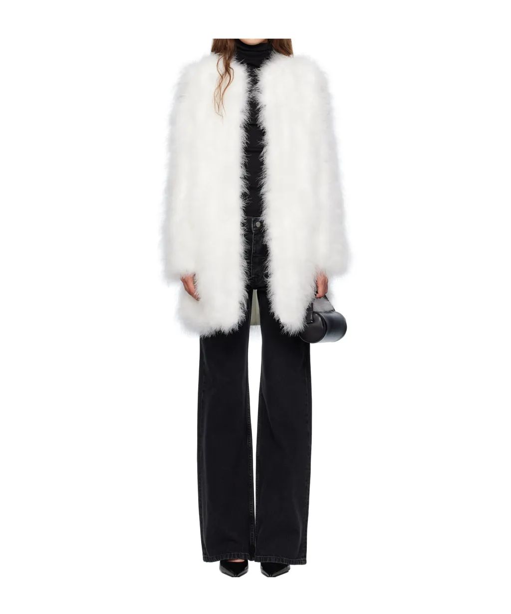 Long Feather Coat