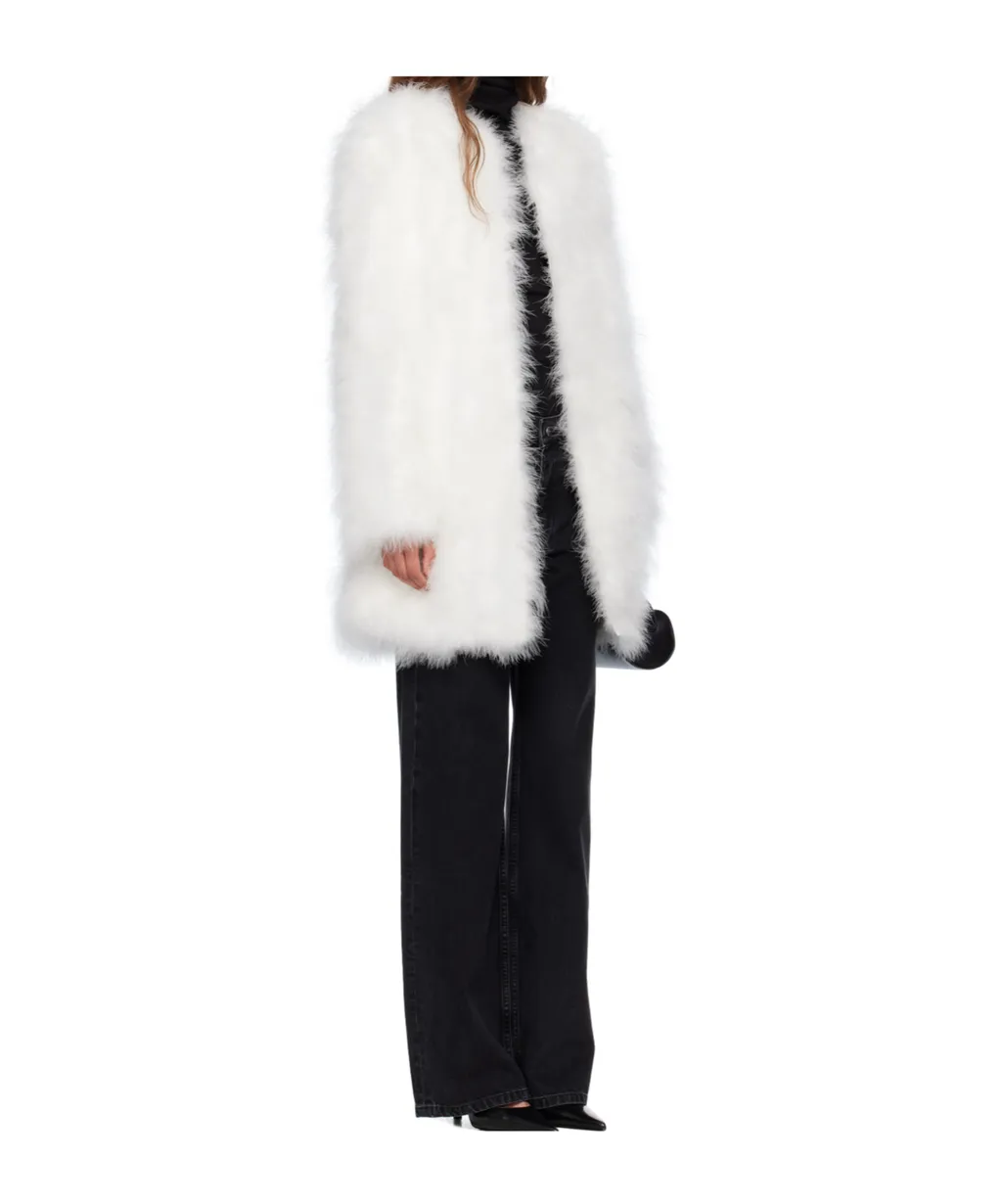 Long Feather Coat