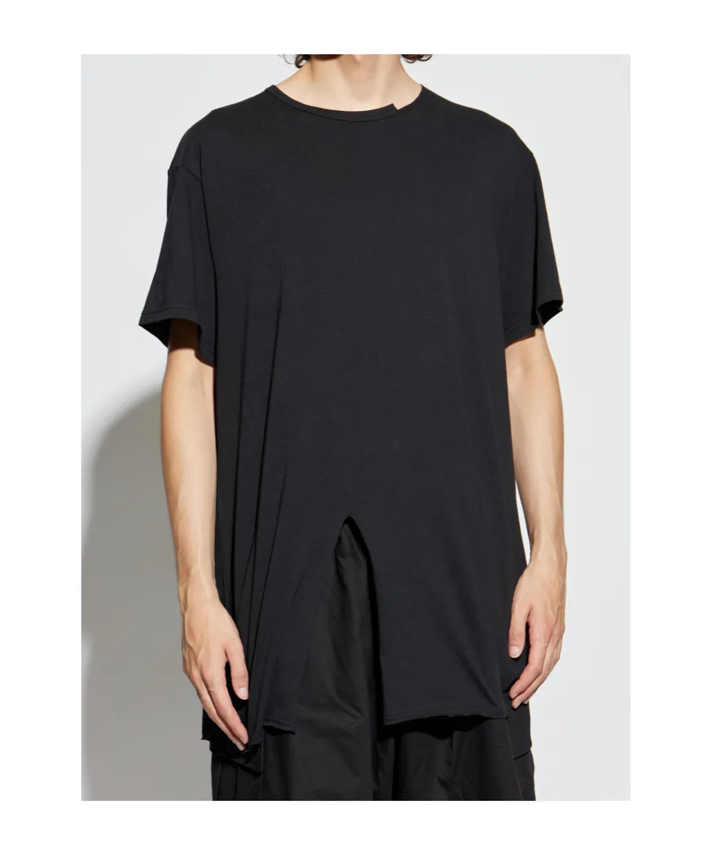 Slit-Detail Short-Sleeve T-Shirt