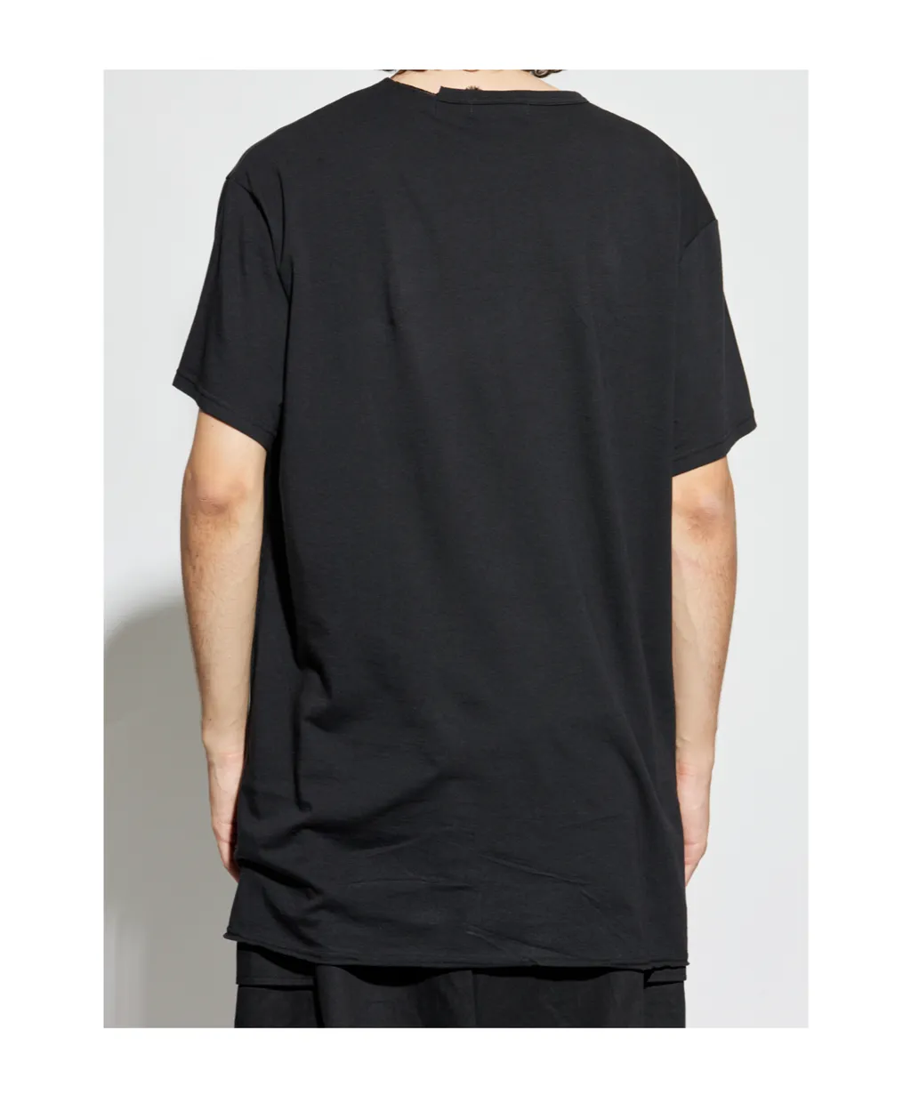 Slit-Detail Short-Sleeve T-Shirt