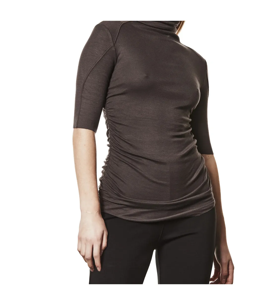 Thom Krom Ruched Turtleneck Top