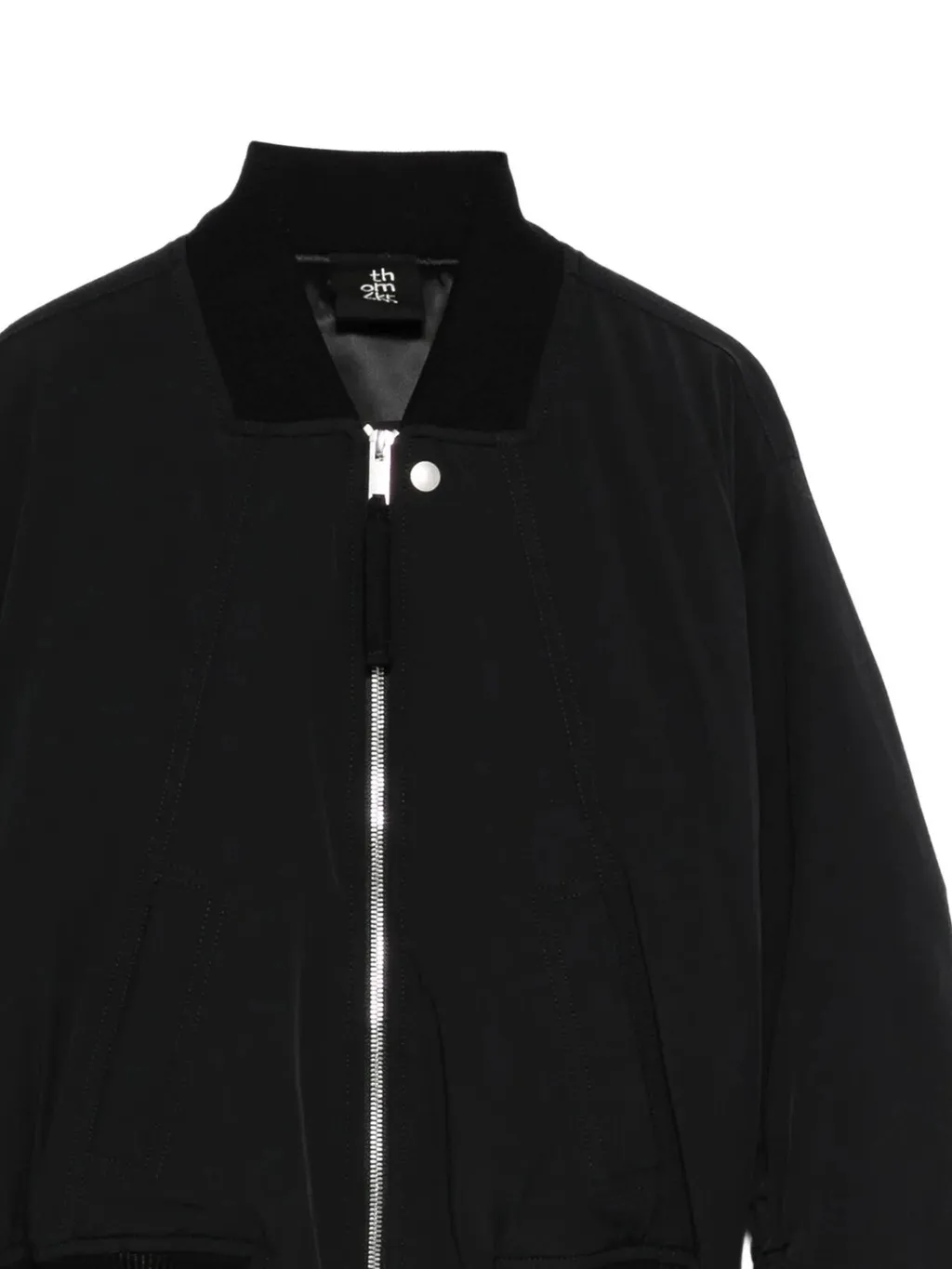Thom Krom Zip-Up Ruched Bomber Jacket