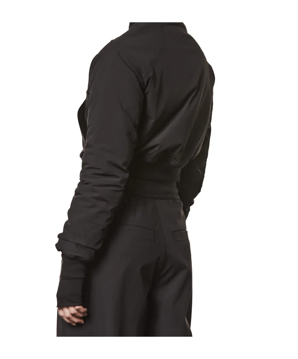Thom Krom Zip-Up Ruched Bomber Jacket