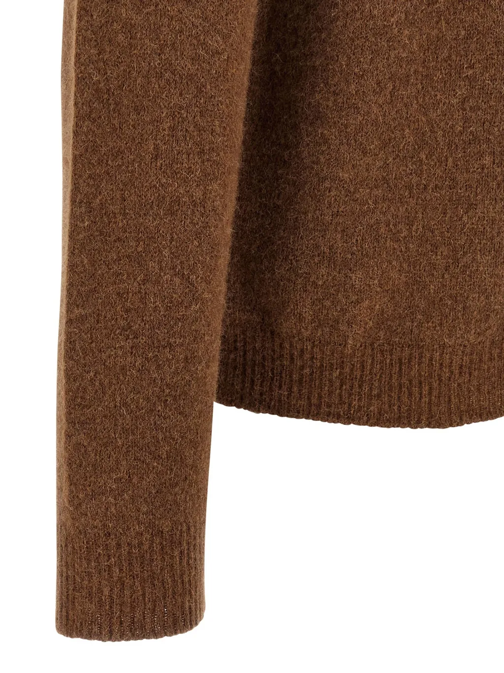 Hooded Cuffed-Sleeve Sweater