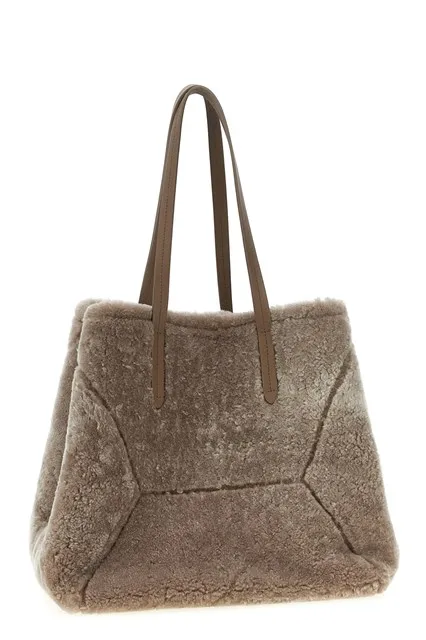 Shearling Tote Bag