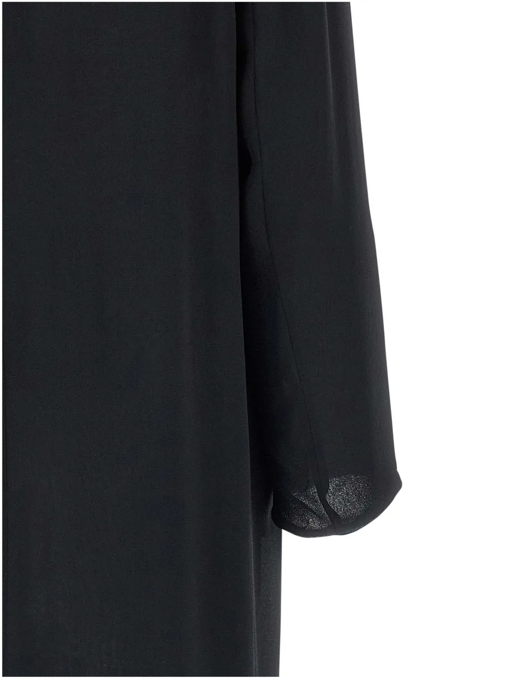 Shawl-Collar Silk Georgette Coat