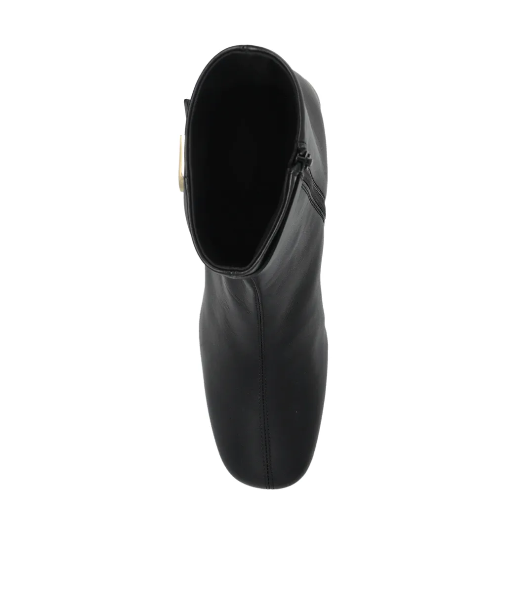 Furla Square-Toe Heeled Ankle Boots
