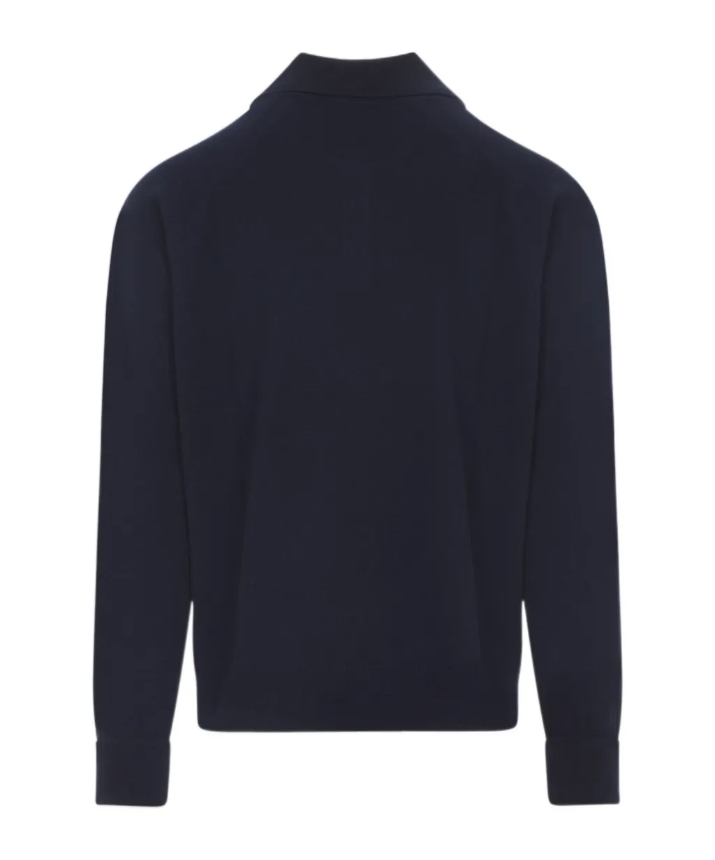 Paul Smith Long-Sleeved Knitted Polo Shirt