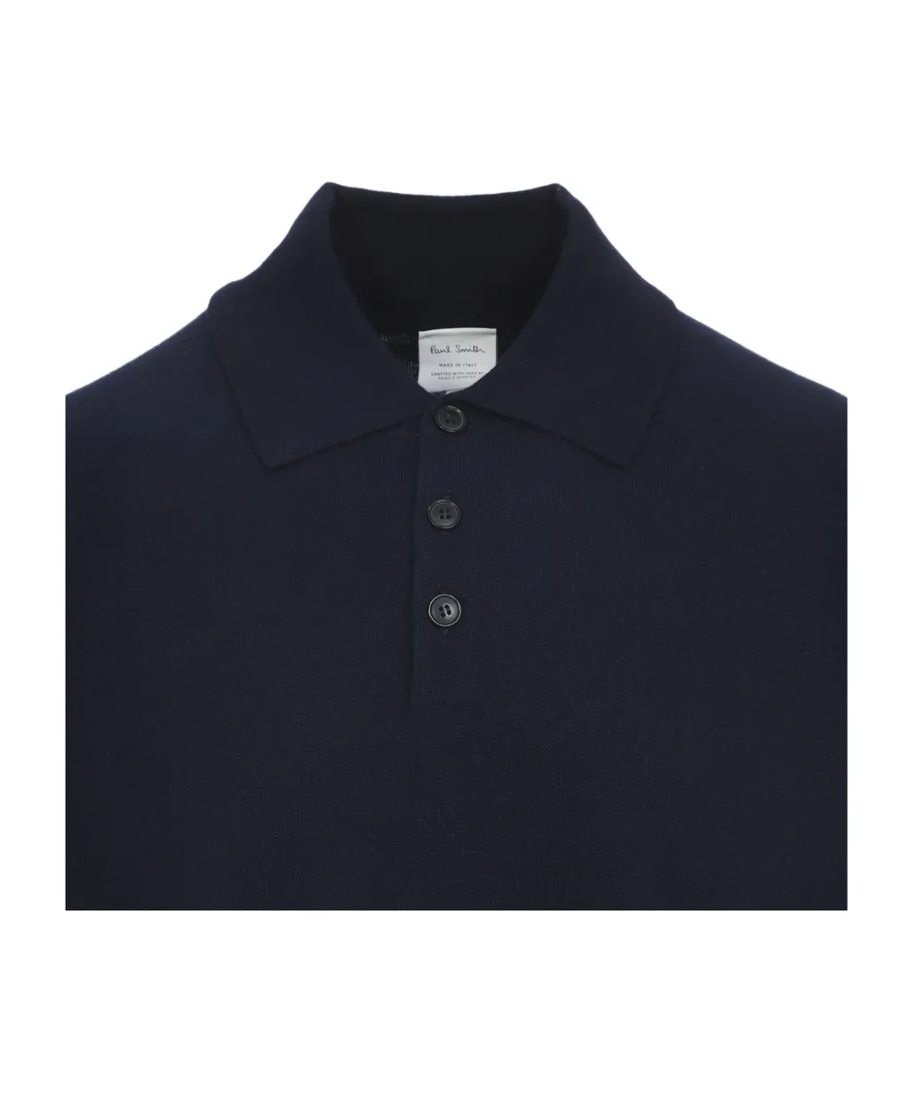 Paul Smith Long-Sleeved Knitted Polo Shirt