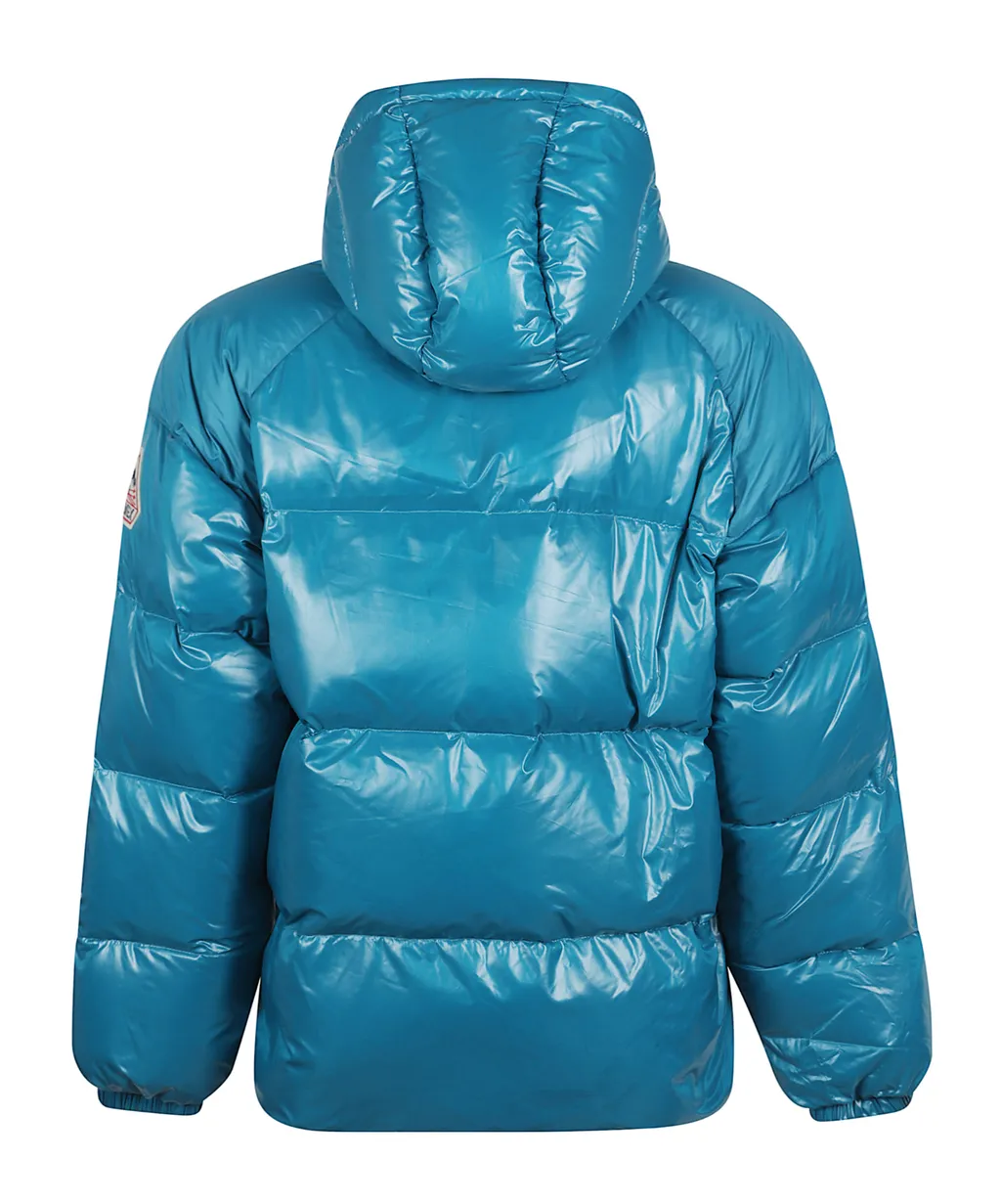 Hooded Down Jacket Sten With Elastic Cuffs