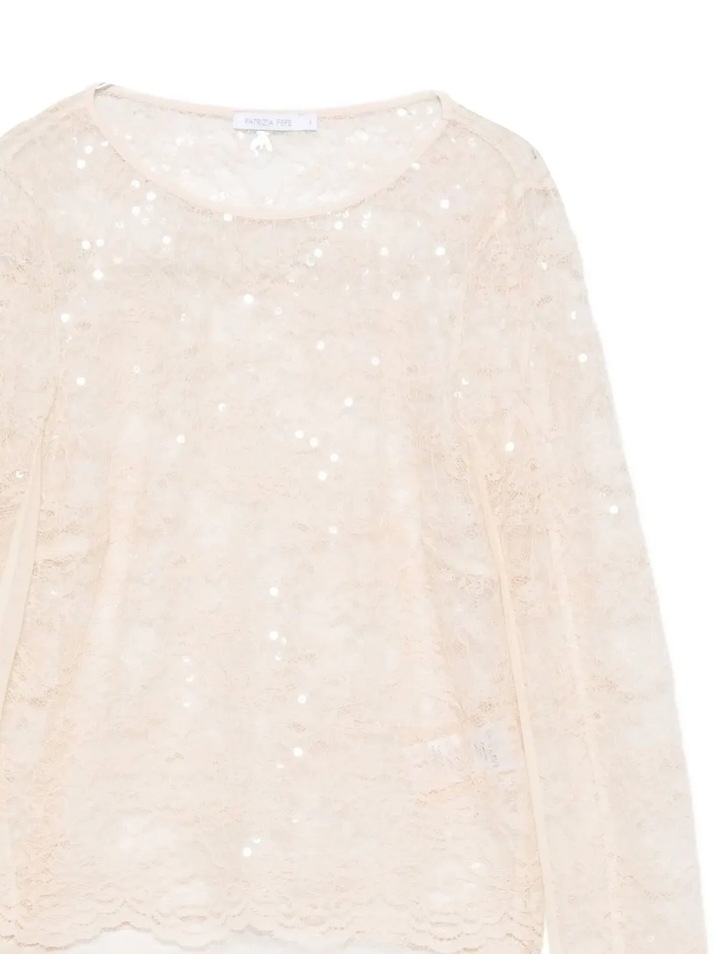 Patrizia Pepe Sequin Lace Top