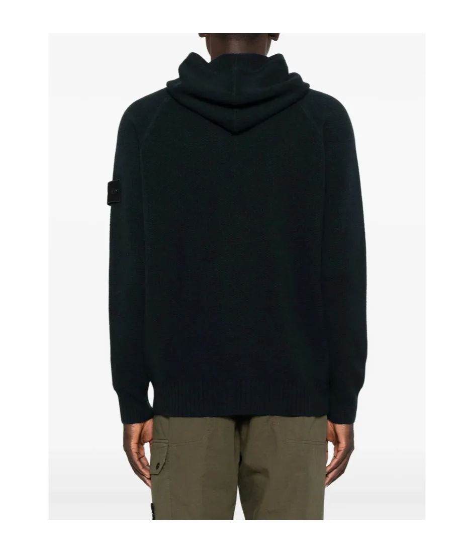 Stone Island Hooded Zip-Up Jumper