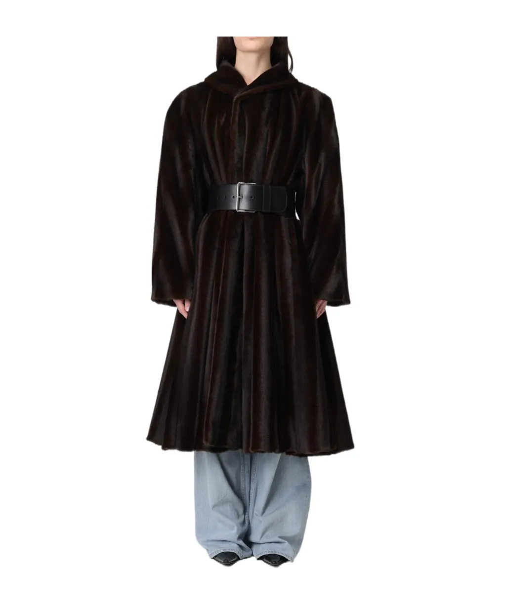 A-Line Faux Fur Coat