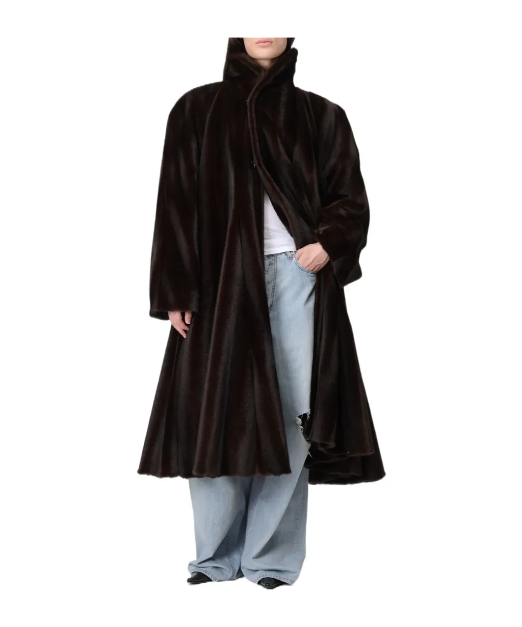 A-Line Faux Fur Coat
