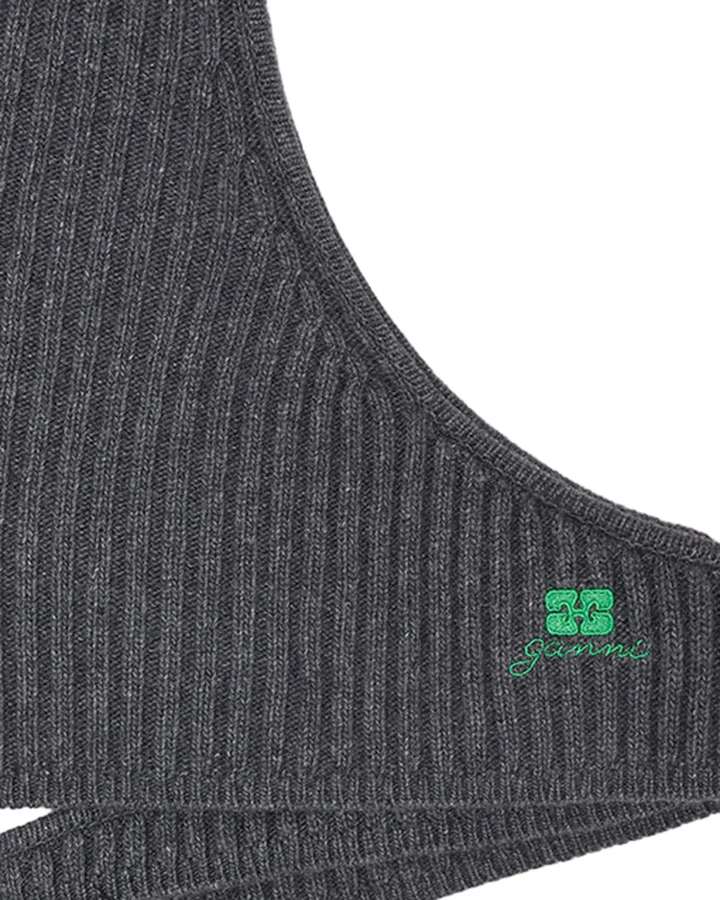 Ganni Logo-Embroidered Balaclava
