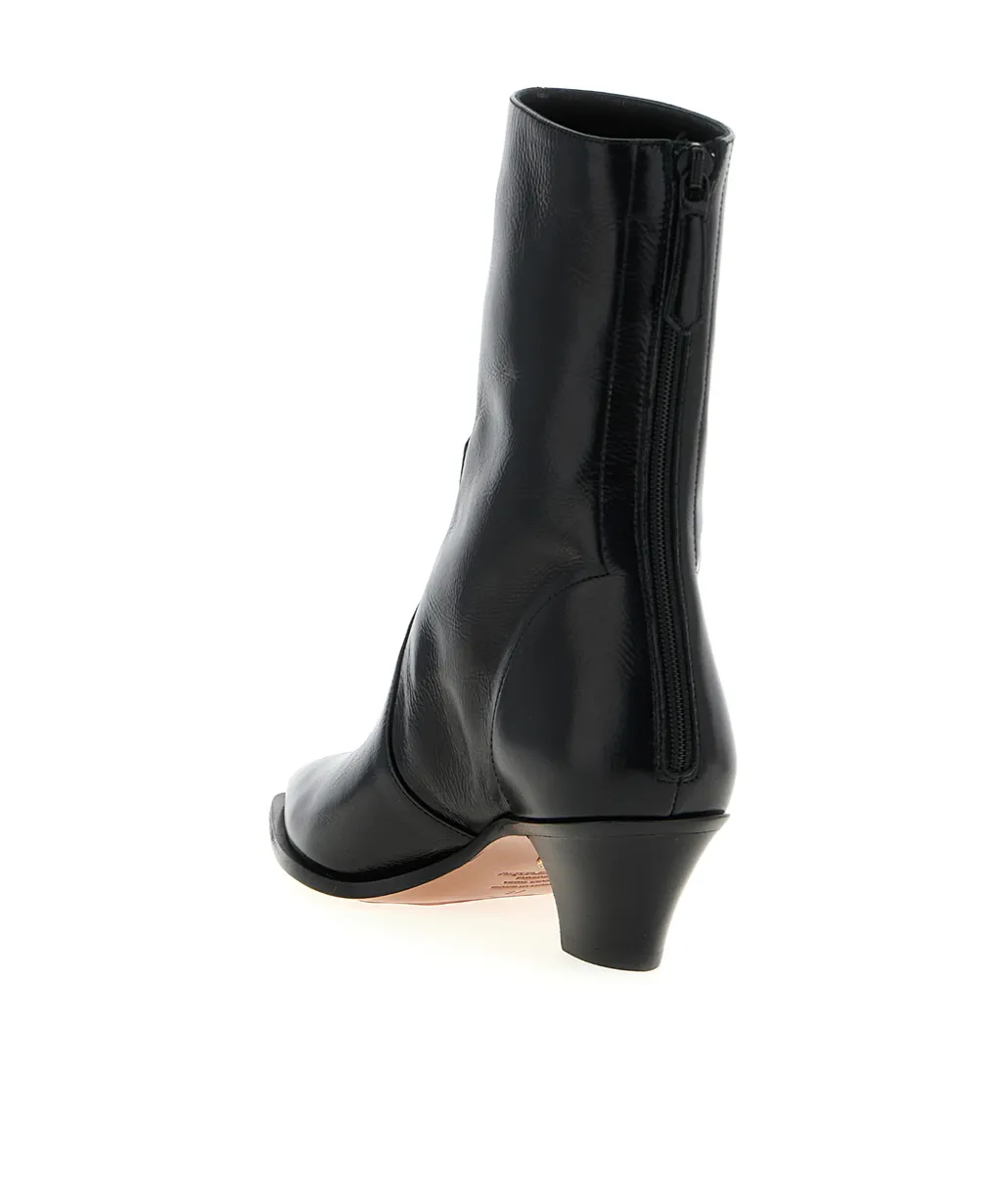 Pointed-Toe Zip Boots