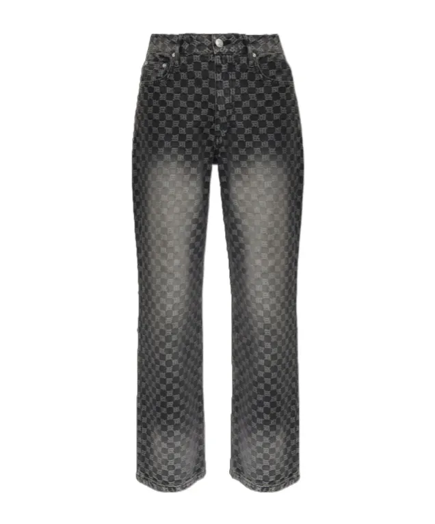 Monogram-Check Jeans