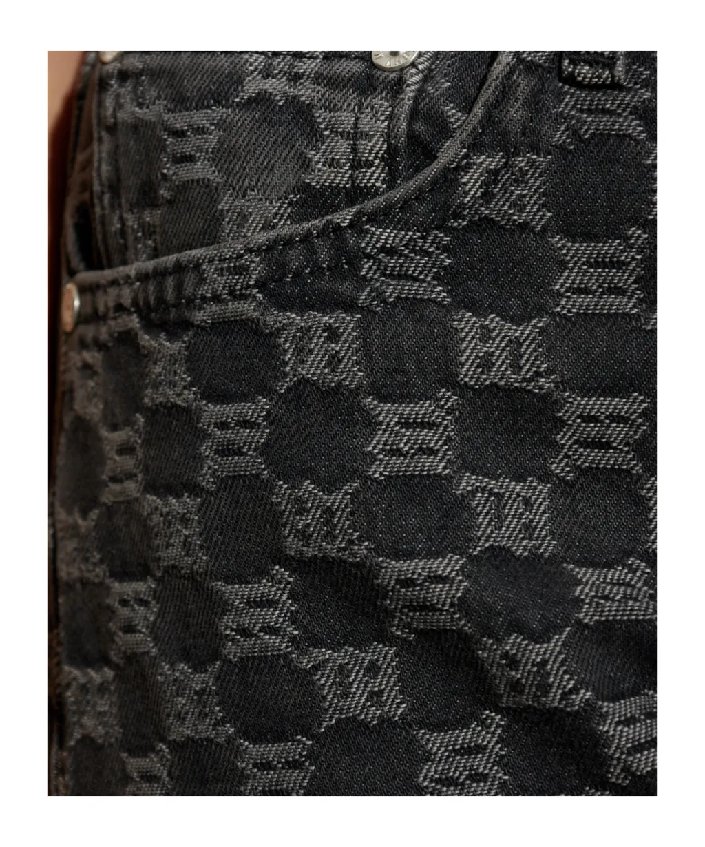 Monogram-Check Jeans