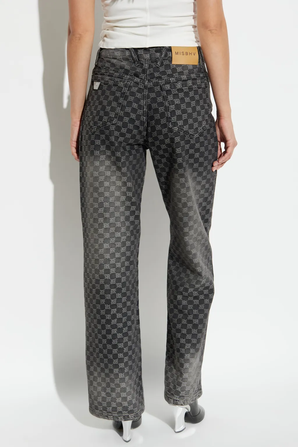 Monogram-Check Jeans