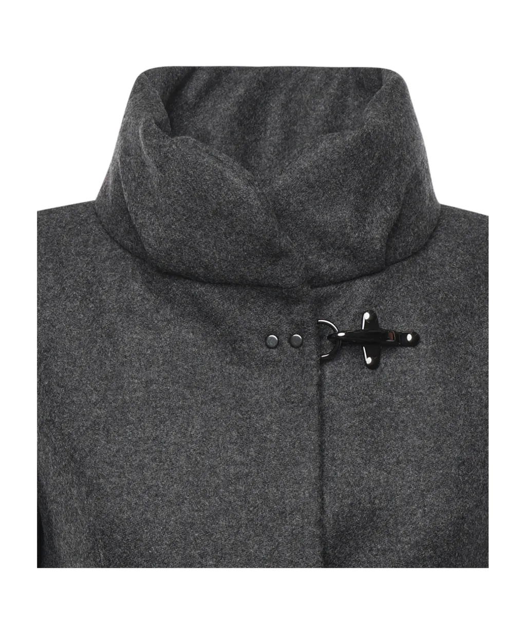 Fay Hook-Closure Wool Coat