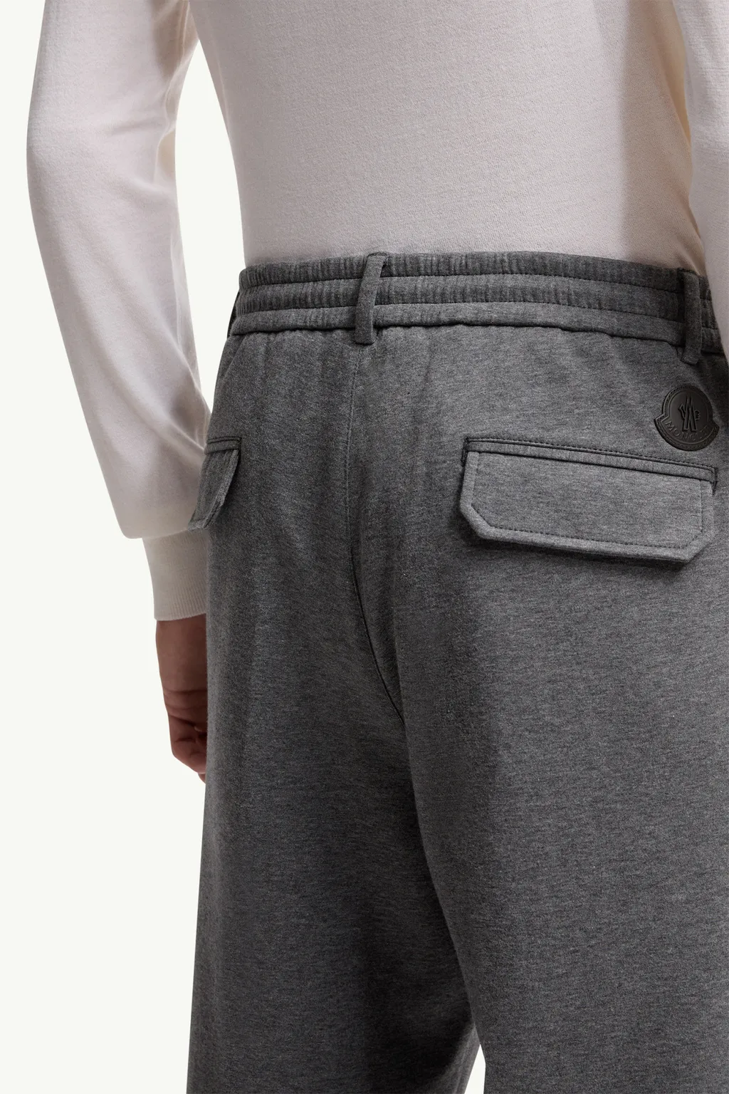 Cotton Blend Tailored Pants