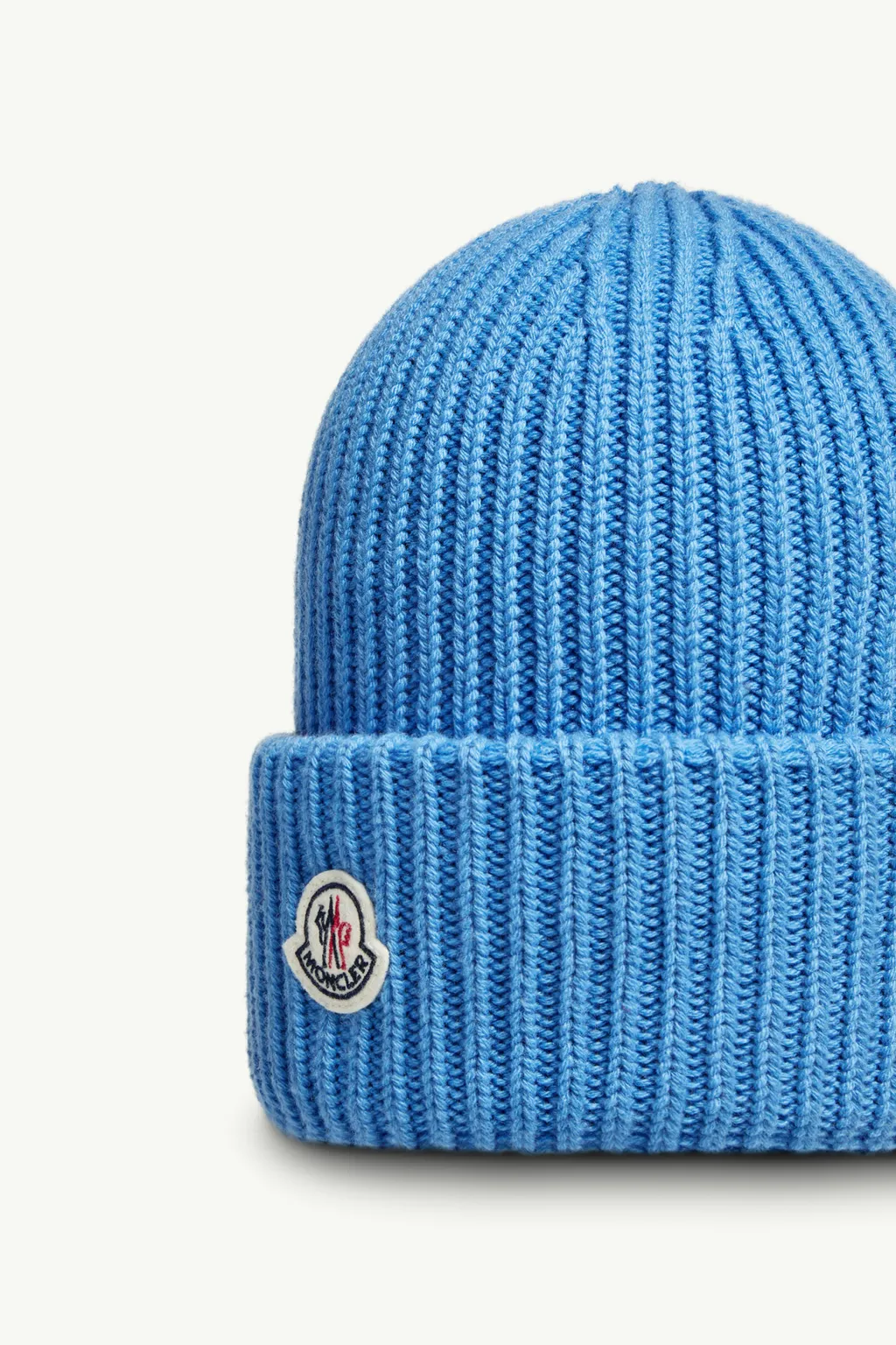 Moncler Logo Patch Knitted Beanie